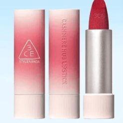 3CE Cashmere Hug Lipstick - 08 Hush Red (Raspberry Red) 3.5g