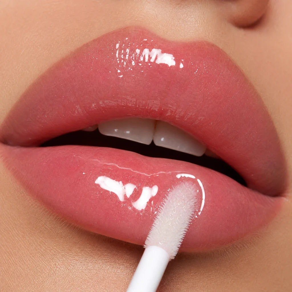 glossy lip look tutorial