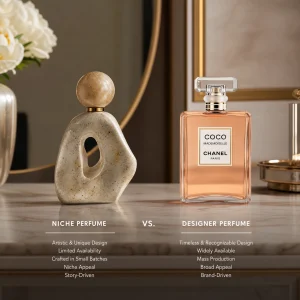 niche perfume vs designer perfume
